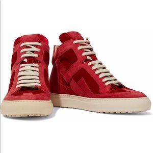 MM6 Maison Margiela Velvet Hightop Sneakers
